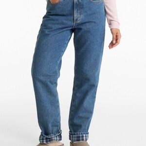LL BEAN Relaxed fit, lined jeans Women's size 10